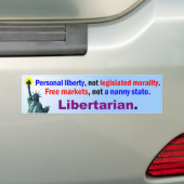 Niet-wetgevende moraliteit bumpersticker (Op auto)