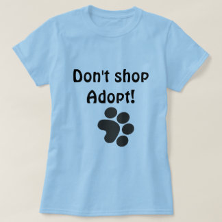 Niet winkelen, Adopt. T-shirt