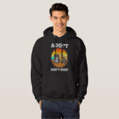 Niet winkelen, adopteren hoodie (Voorkant volledig)
