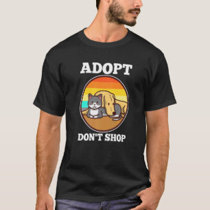 Niet winkelen, adopteren t-shirt