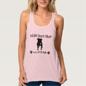 Niet winkelen, adopteren tanktop (Voorkant)