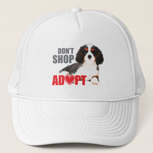 Niet winkelen - adopteren trucker pet (Voorkant)