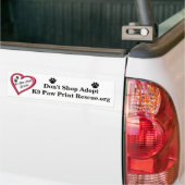 Niet winkelen - Bumpersticker (Op Truck)
