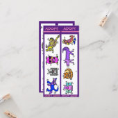 Niet winkelen, dierenredding, Bladwijzer Kaart (Voorkant / Achterkant in situ)