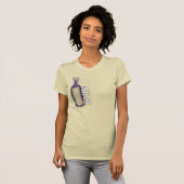 Niet-witte wijn, wijn t-shirt (Voorkant volledig)