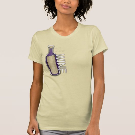 Niet-witte wijn, wijn t-shirt (Voorkant)