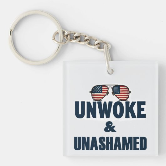 NIET WOKEN & ONBESCHAAMD SLEUTELHANGER (voorkant)
