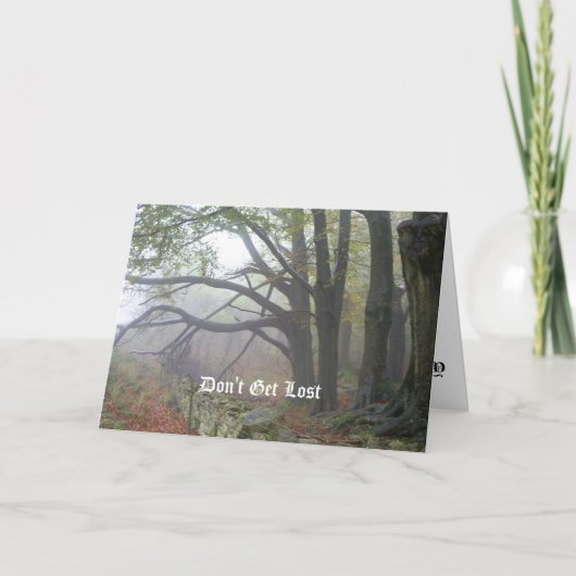 niet word verloren kaart (Voorkant)