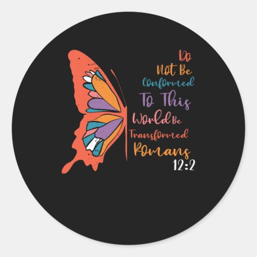 niet worden getransformeerd tot deze wereld, of ronde sticker (Voorkant)