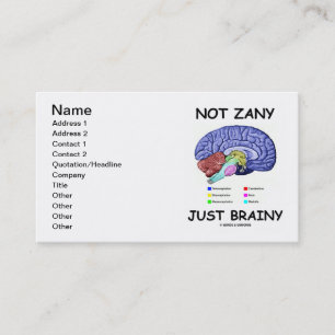 Niet Zany enkel Intelligent (de Humor van de Visitekaartje