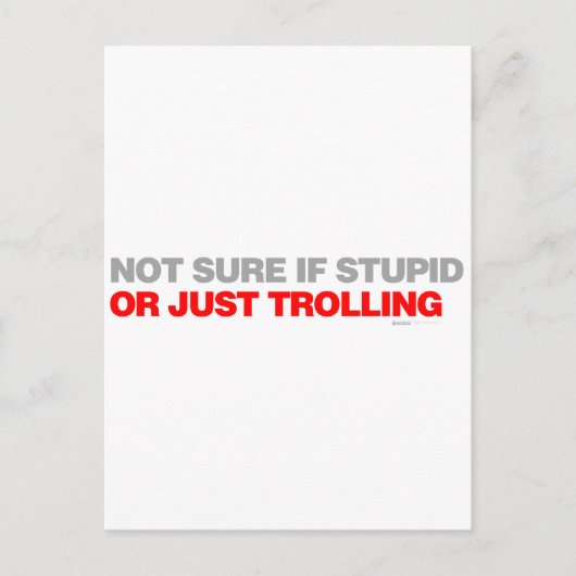 Niet zeker als het stut of enkel het rollen briefkaart (Voorkant)