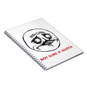 Niet zeker of Gusta - notebook Notitieboek (Rechterzijde)