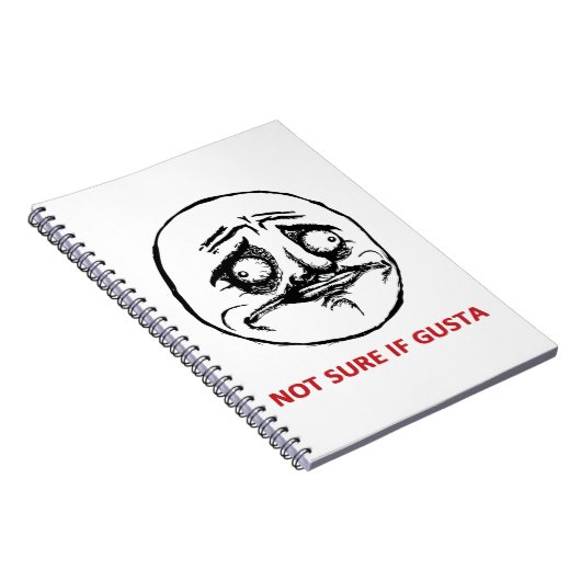 Niet zeker of Gusta - notebook Notitieboek (Rechterzijde)