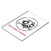 Niet zeker of Gusta - notebook Notitieboek (Linkerzijde)
