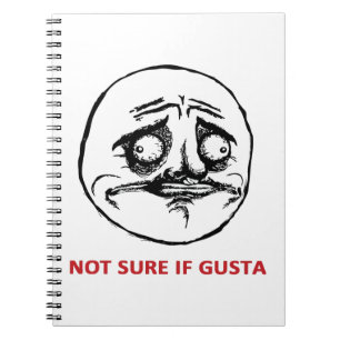 Niet zeker of Gusta - notebook Notitieboek