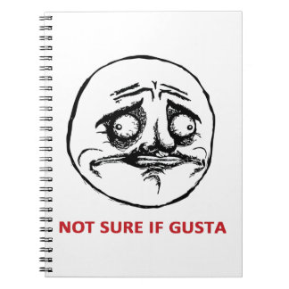 Niet zeker of Gusta - notebook Notitieboek
