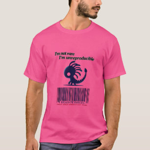 Niet zeldzaam, maar onreproduceerbaar t-shirt