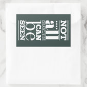 Niet zijn alle Gehandicapten zichtbaar Rechthoekige Sticker (Tas)