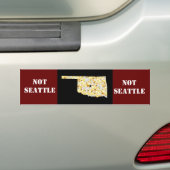 NIET ZITTEN BUMPERSTICKER (Op auto)