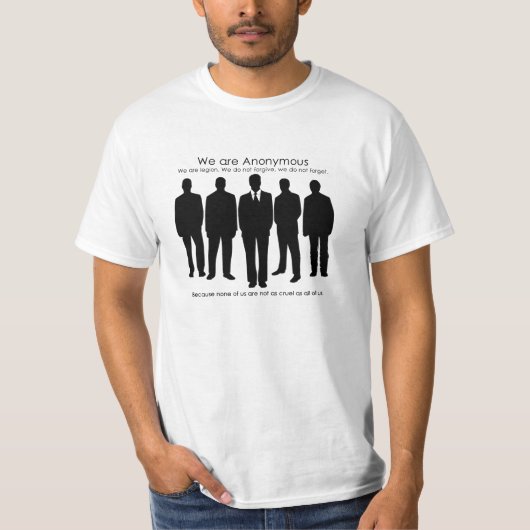 Niet zo Anon Anonymous T-shirt (Voorkant)