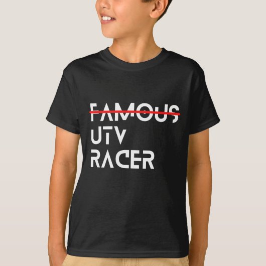 Niet zo beroemde Racer T-shirt (Voorkant)