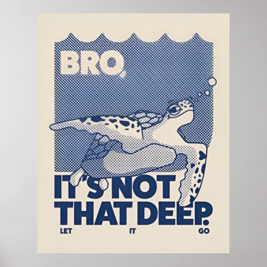 Niet zo diep  poster (Voorkant)