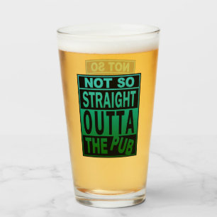Niet zo direct buiten de Pub Drink Humor Glas