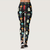 Niet zo eng Monsters Halloween Beste kwaliteit Leggings (Achterkant)