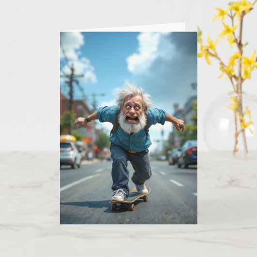 "Niet zo extreem" verjaardag Kaart (Gele Bloem)