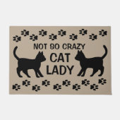 NIET ZO GEK CAT LADY DEUR MAT (Voorkant)