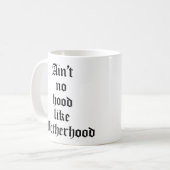 Niet zo goed als moederschap koffiemok (Voorkant links)