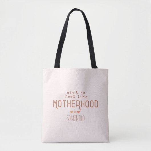 Niet zo goed als moederschap tote bag (Voorkant)