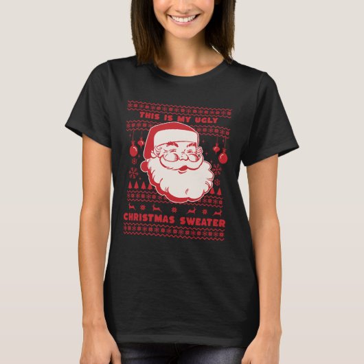 Niet zo lelijk Kerstmis Kerstmis familie T-shirt (Voorkant)