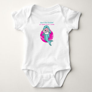 Niet zo onschuldige haai verkleed als dolfijn Baby Romper