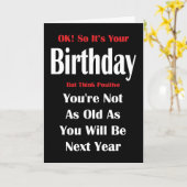 Niet zo oud als de Kaart van volgend jaar (Gele Bloem)