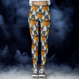 Niet zo spookachtig oranje leggings