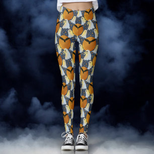 Niet zo spookachtig oranje leggings
