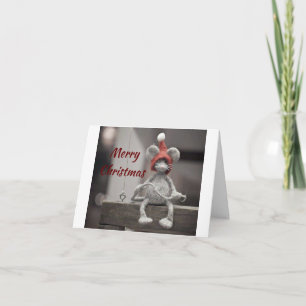 ** NIET ** ZO STIL ALS EEN MUIS "MET KERST" FEESTDAGEN KAART