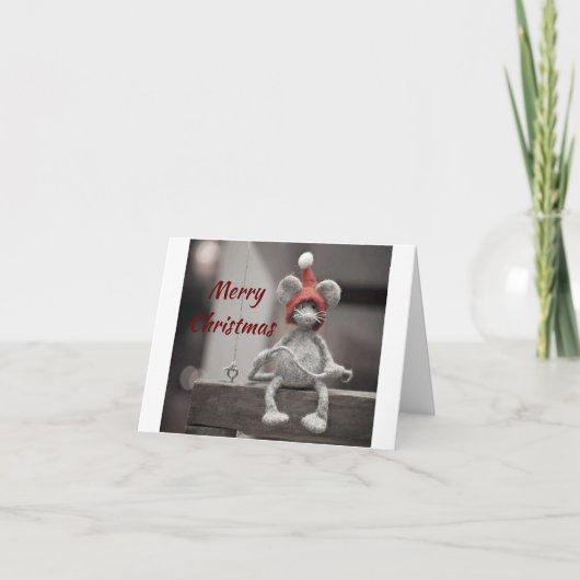 ** NIET ** ZO STIL ALS EEN MUIS "MET KERST" FEESTDAGEN KAART (Voorkant)