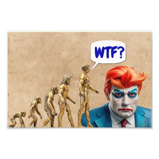 Niet zo subtiel anti-Trump Foto Afdruk (Voorkant)