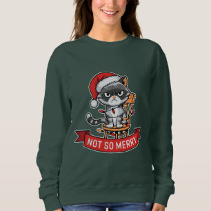 Niet zo vrolijk kerstfeest kat trui