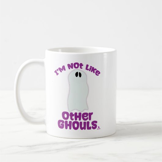 Niet zoals andere Ghouls Halloween Funny Toons Koffiemok (Links)