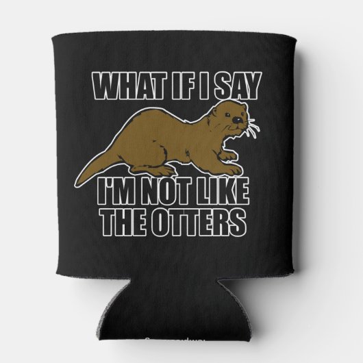 Niet zoals de otters blikjeskoeler (Achterkant)