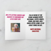 Niet zoals je oude grappige dochter verjaardag kaart (Binnen)