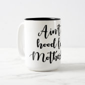 Niet zoals Motherhood Two-Toned Coffee Mok (Voorkant links)