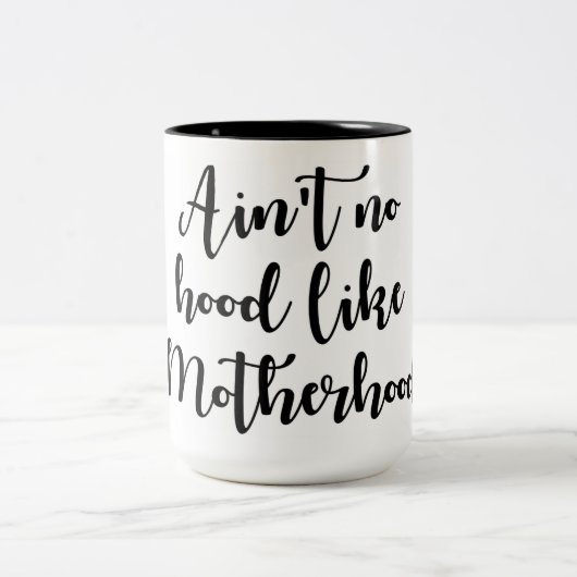 Niet zoals Motherhood Two-Toned Coffee Mok (Center)