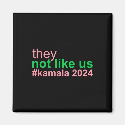 Niet zoals US Kamala 2024 stem Harris voor Preside Magneet (Voorkant)