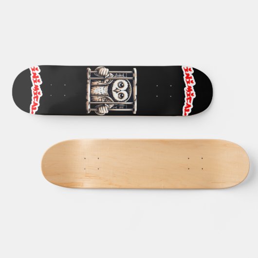 Niet zoals wij Uil Persoonlijk Skateboard (Horizontaal)