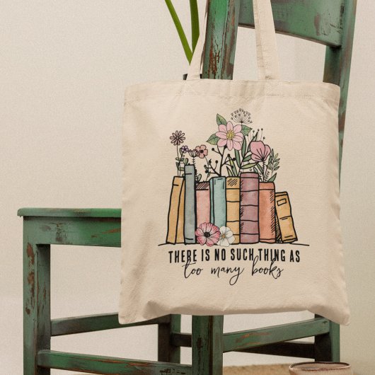 Niet zoiets als te veel bloemenboeken tote bag