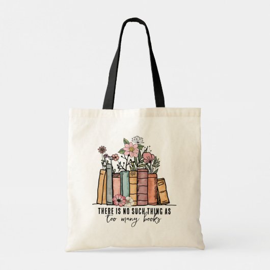Niet zoiets als te veel bloemenboeken tote bag (Achterkant)